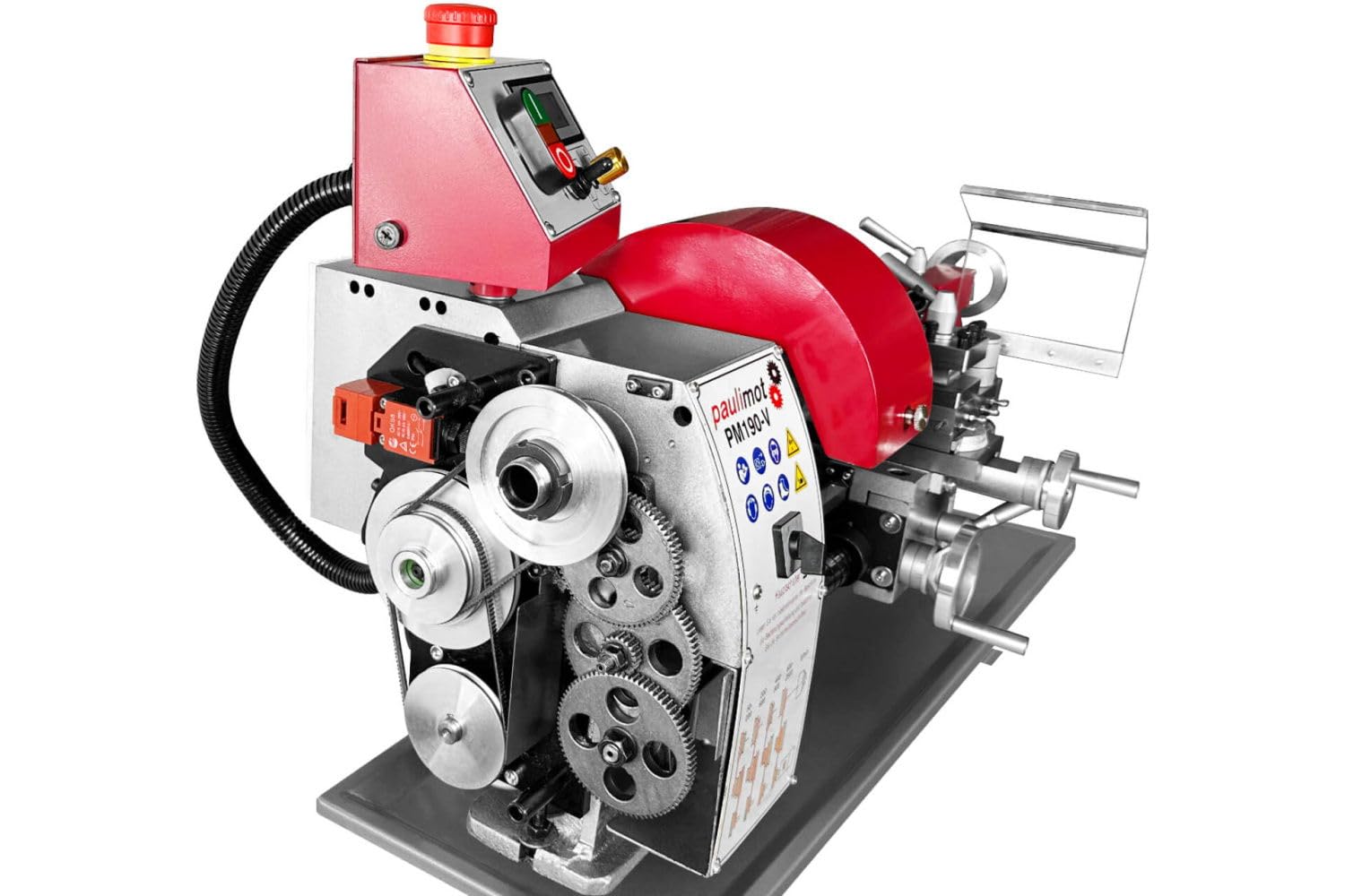 PAULIMOT Drehmaschine PM190-V mit 400 mm Spitzenweite, frequenzgesteuert