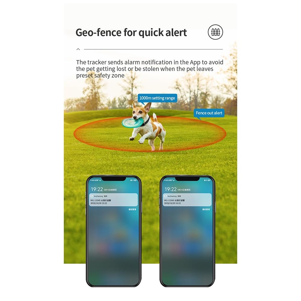 4G GPS Rastreador de Mascotas Monitor de Voz Mascotas Perros Gatos GPS Anti Pérdida Mini Rastreador IP67 Localizador GPS A Prueba de Agua Aplicación Gratuita,D
