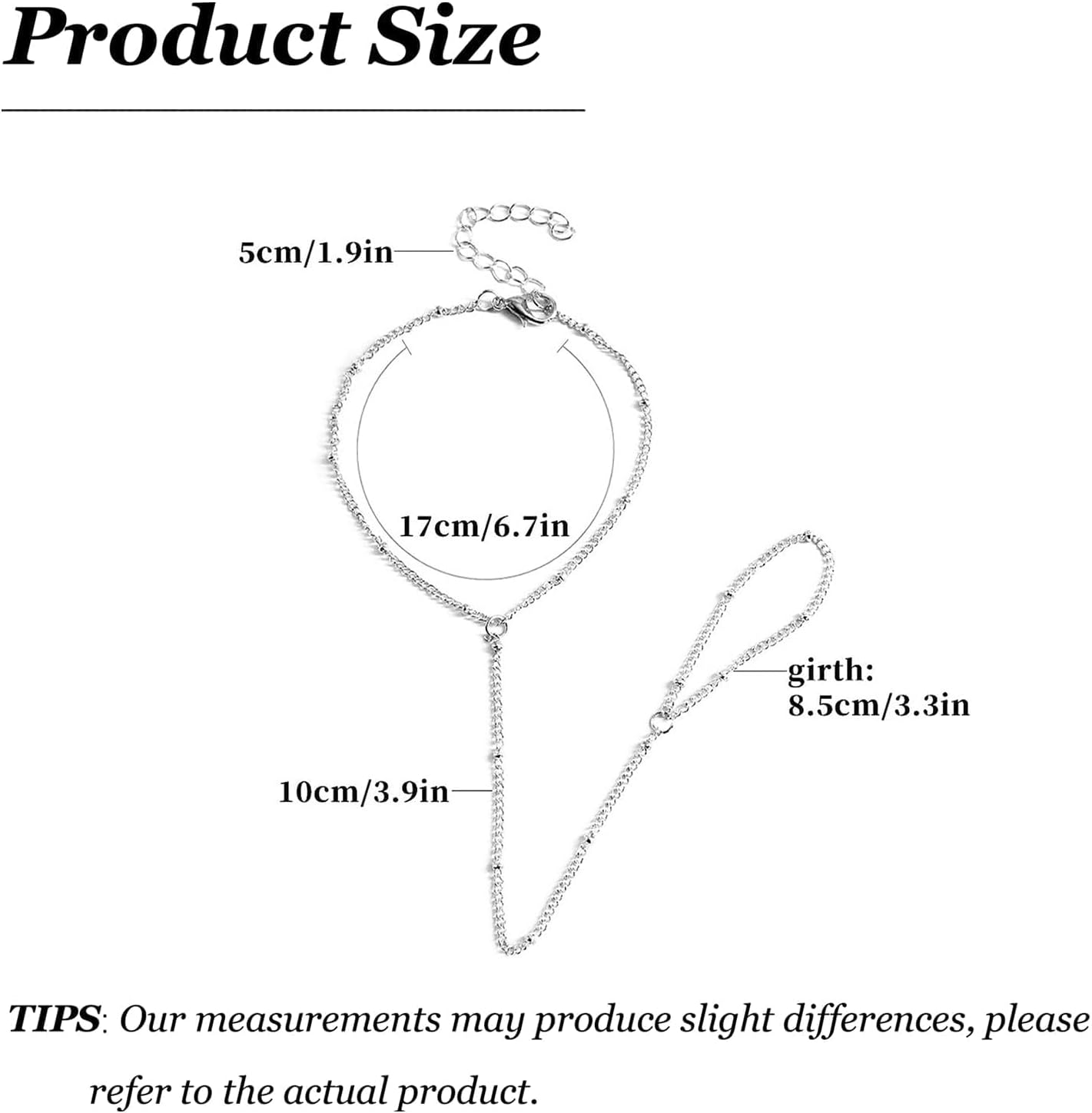 Hand Chain Bracelet for Women Dainty Gold Bracelets Ring Bracelet Hand Chain Jewelry Gifts - Image 6