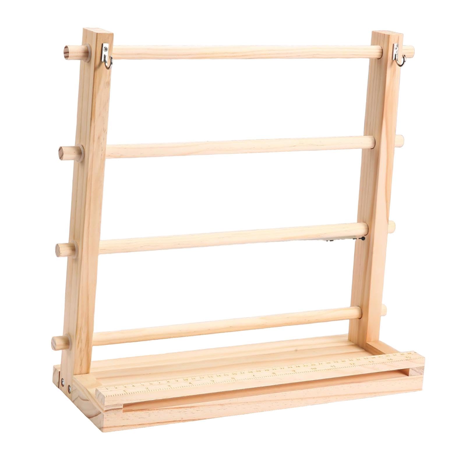 Amazon.com: Aosekaa Wooden Ribbon Organizer Craft Ribbon Organizer 4 ...