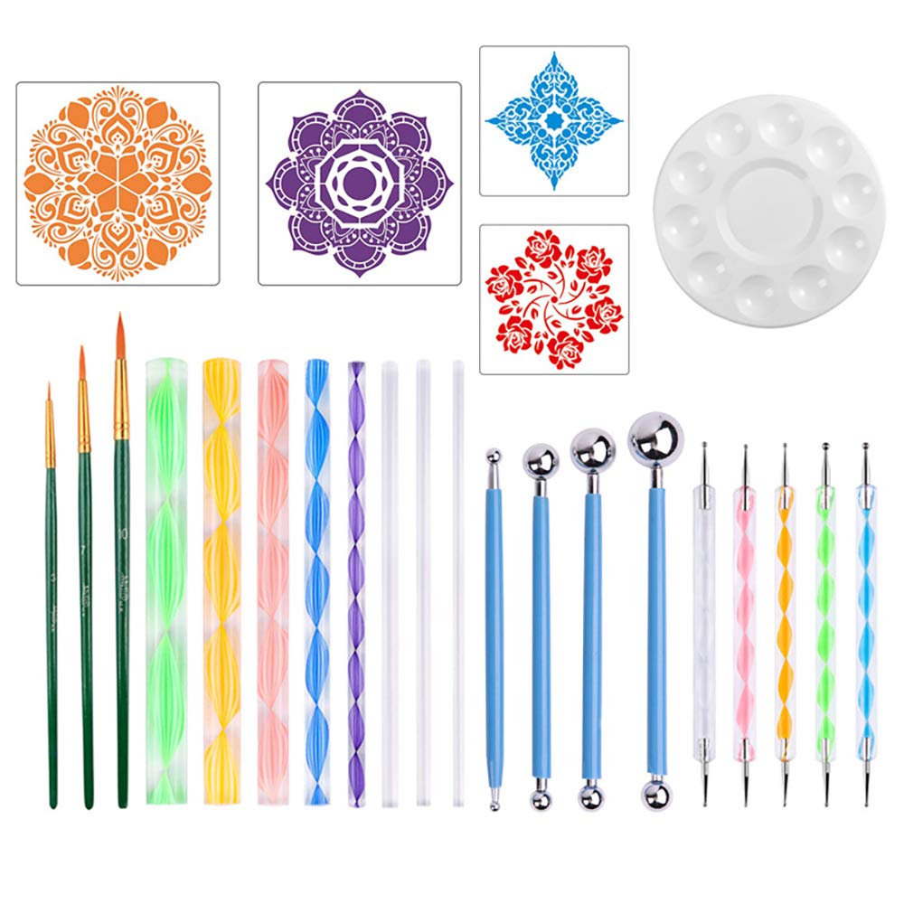 Buy Magiin 26 PCS Mandala Dotting Tools, Dotting Tools Stencil Mandala