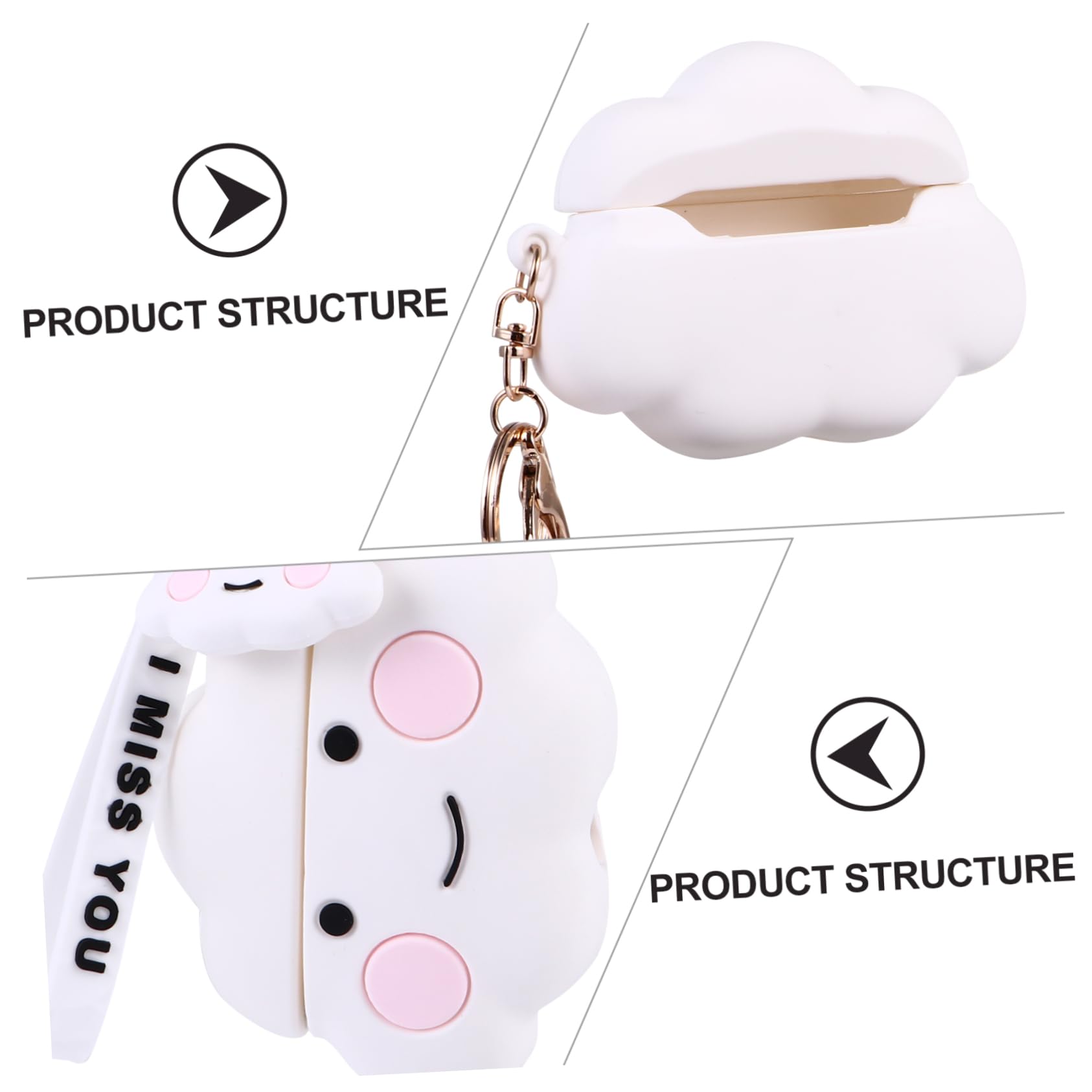DOITOOL Estuche De Silicona para 3 Auriculares 3 Unidades Excelente Artesanía.