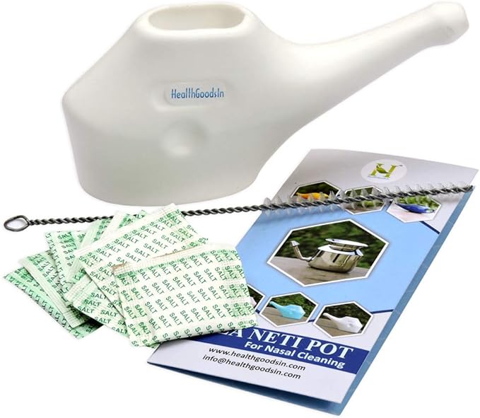 Traveller's Durable Neti Pot, Nose Cleaner for Sinus