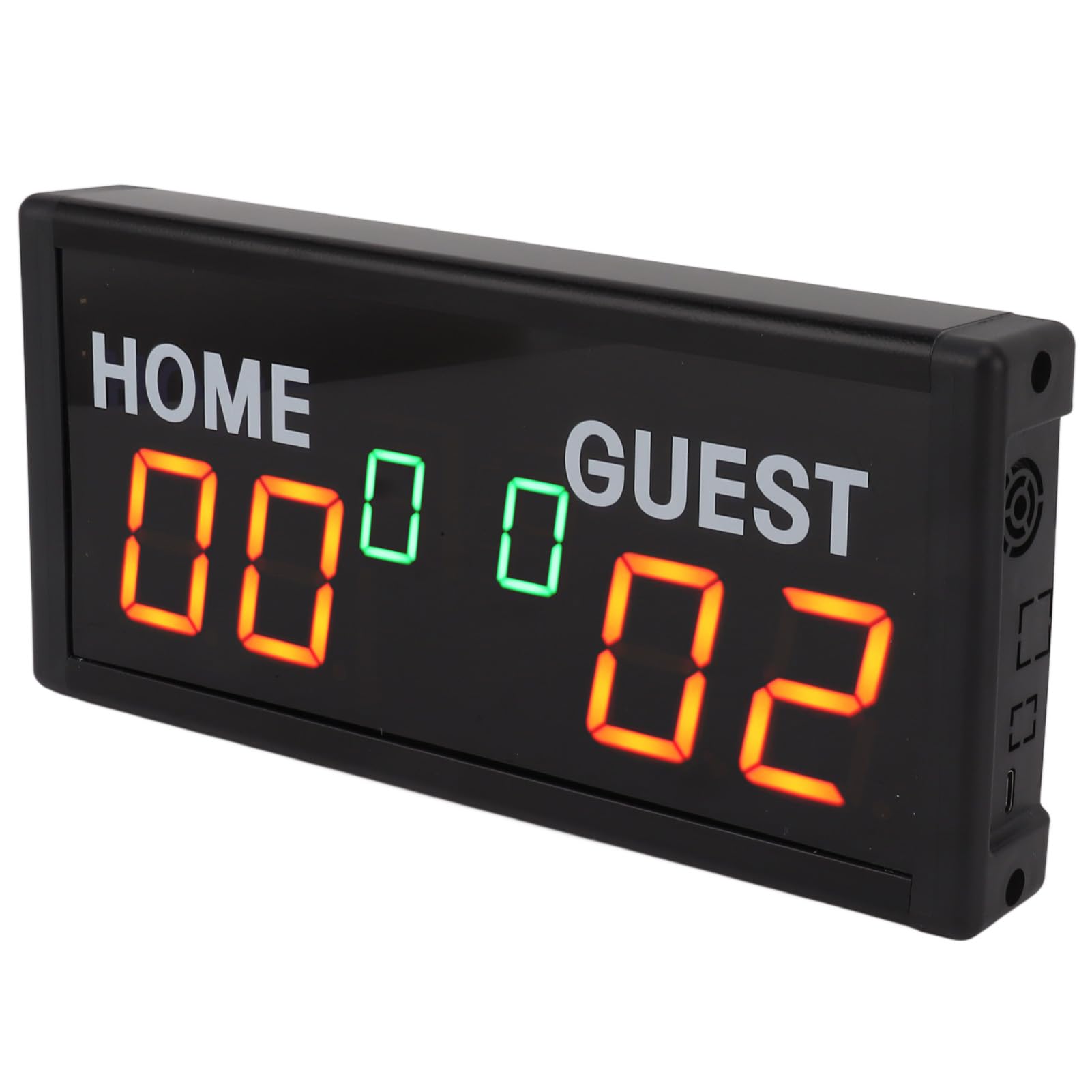 Tissting Sport Score Anzeige mit Fernbedienung - 4,6 cm LED Digitalanzeige für Badminton Basketball Fussball Indoor Sportarten mit Aluminiumrahmen