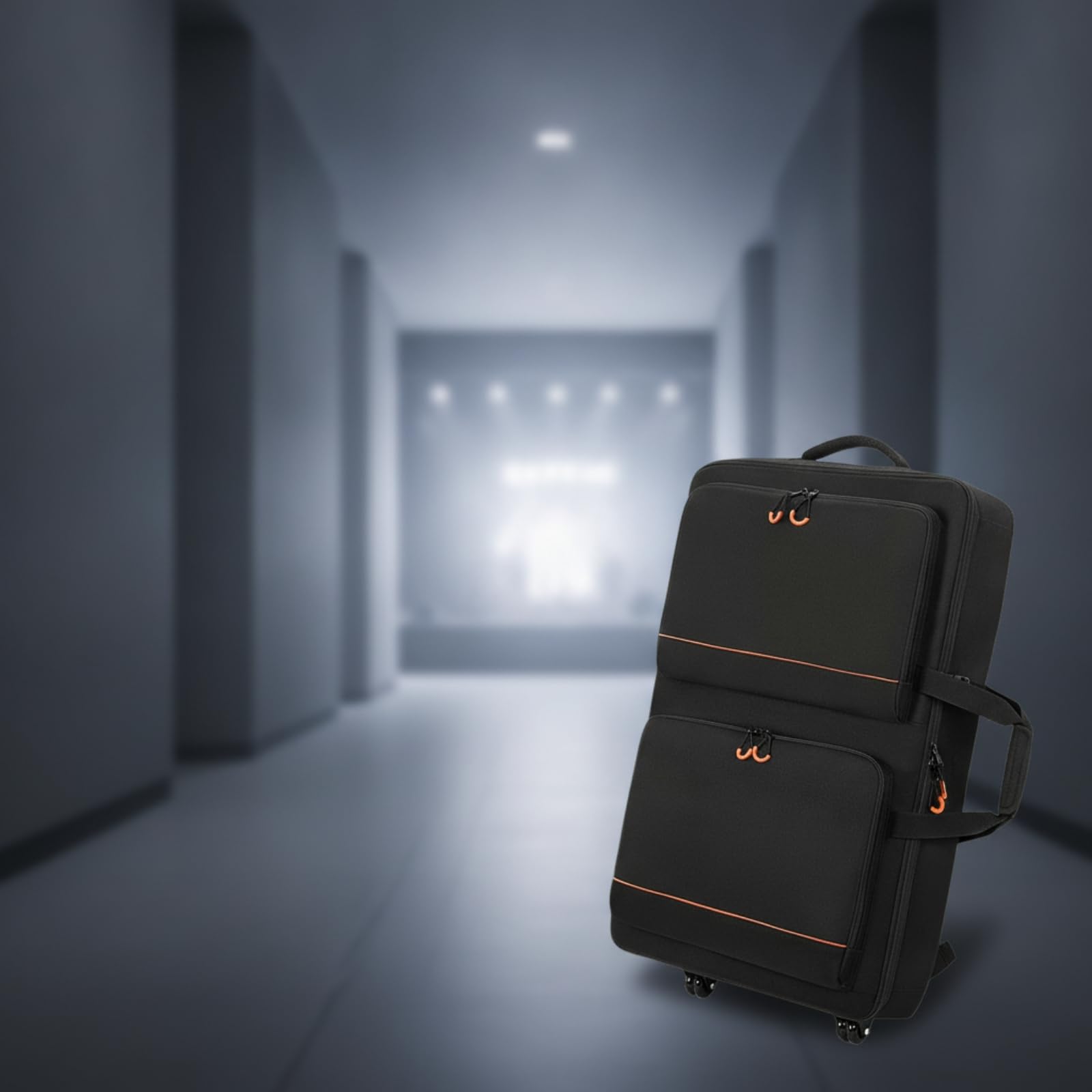 Zaino con Scomparto Anteriore Imbottita Borsa Grande Capacità Custodia per, Concerti