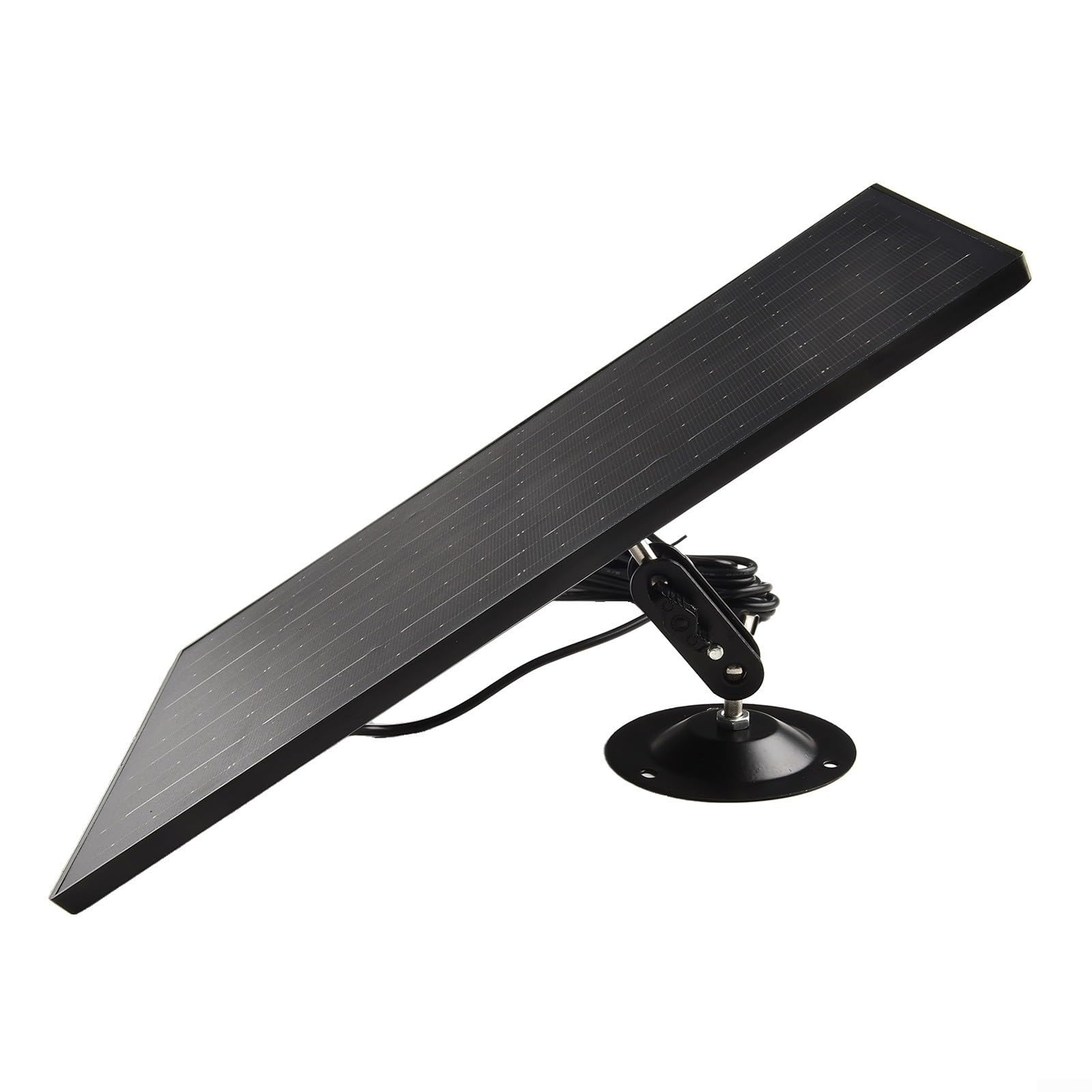 Besttoolifes Panel słoneczny do kamery bezpieczeństwa, panel słoneczny USB 10 W do kamery bezpieczeństwa DC 5 V, port USB i USB-C, wodoodporna ładowarka solarna IP65 do kamery z regulowanym montażem