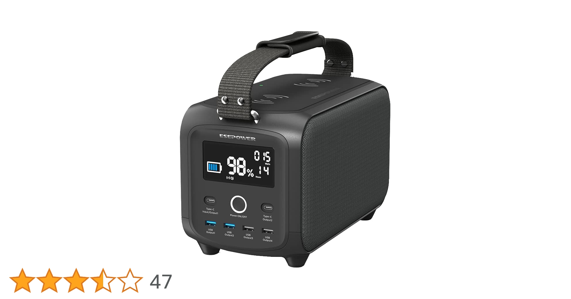 ESEPOWER ポータブル電源 小型 414Wh/112000mAh 純正弦波 Amazon.co.jp: ESEPOWER ポータブル電源 400W 軽量 小型 大容量