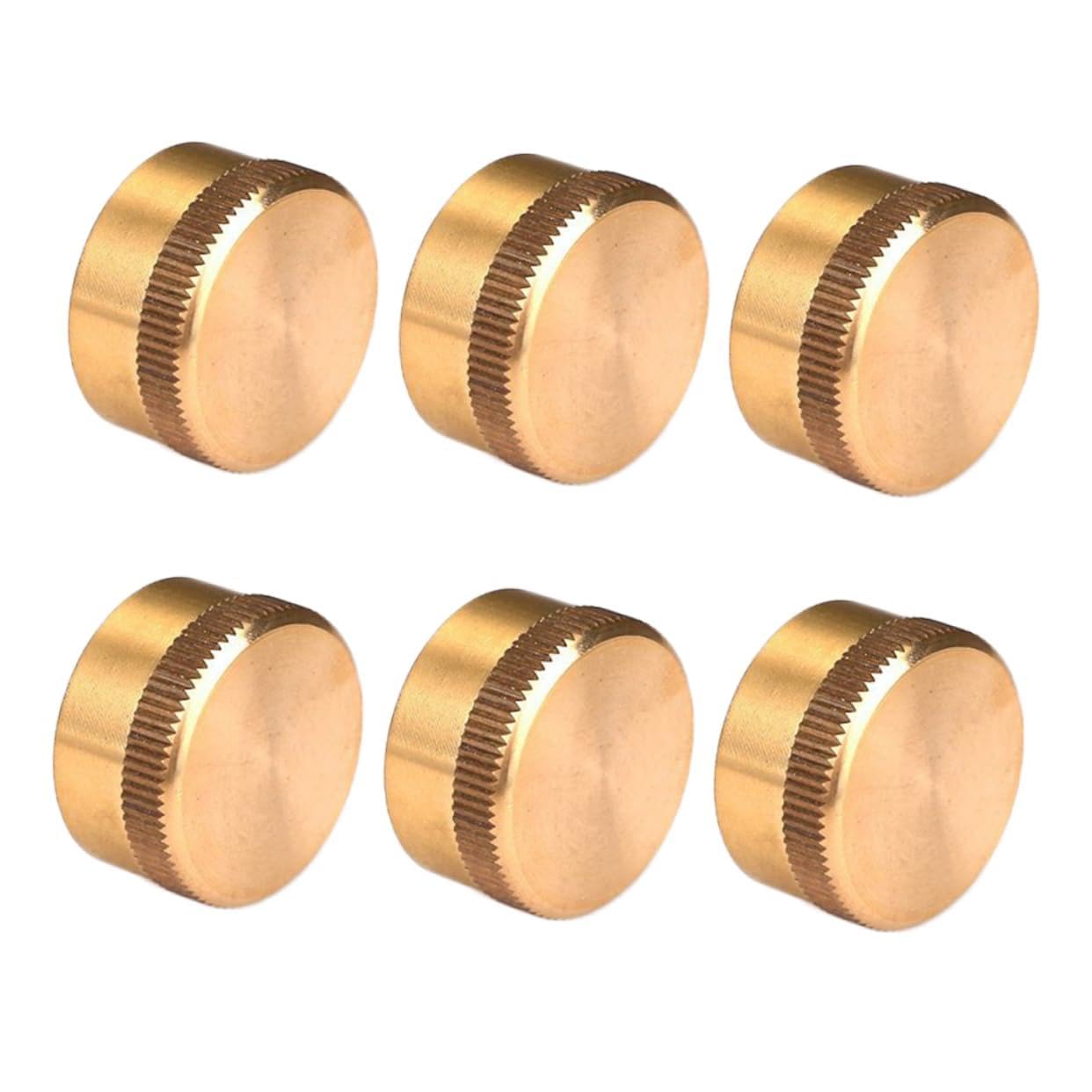 OFFSCH Gas Tank Cap 6pcs Solid Brass Valve Propane Gas Tank Sealed Cap Gas Tank Cover Threaded Seal for Propane Cylinder BBQ Rv Camping