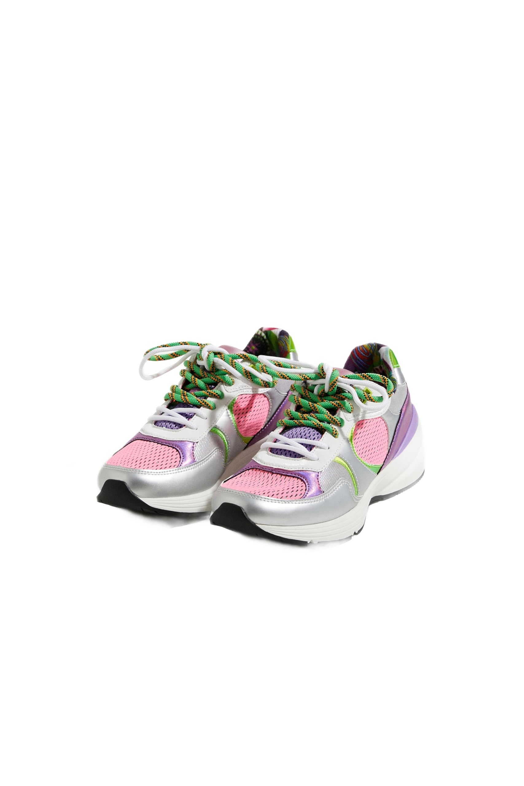 Desigual Women's Shoes_Moon_Lacroix Sneaker, Multicolor, 3.5