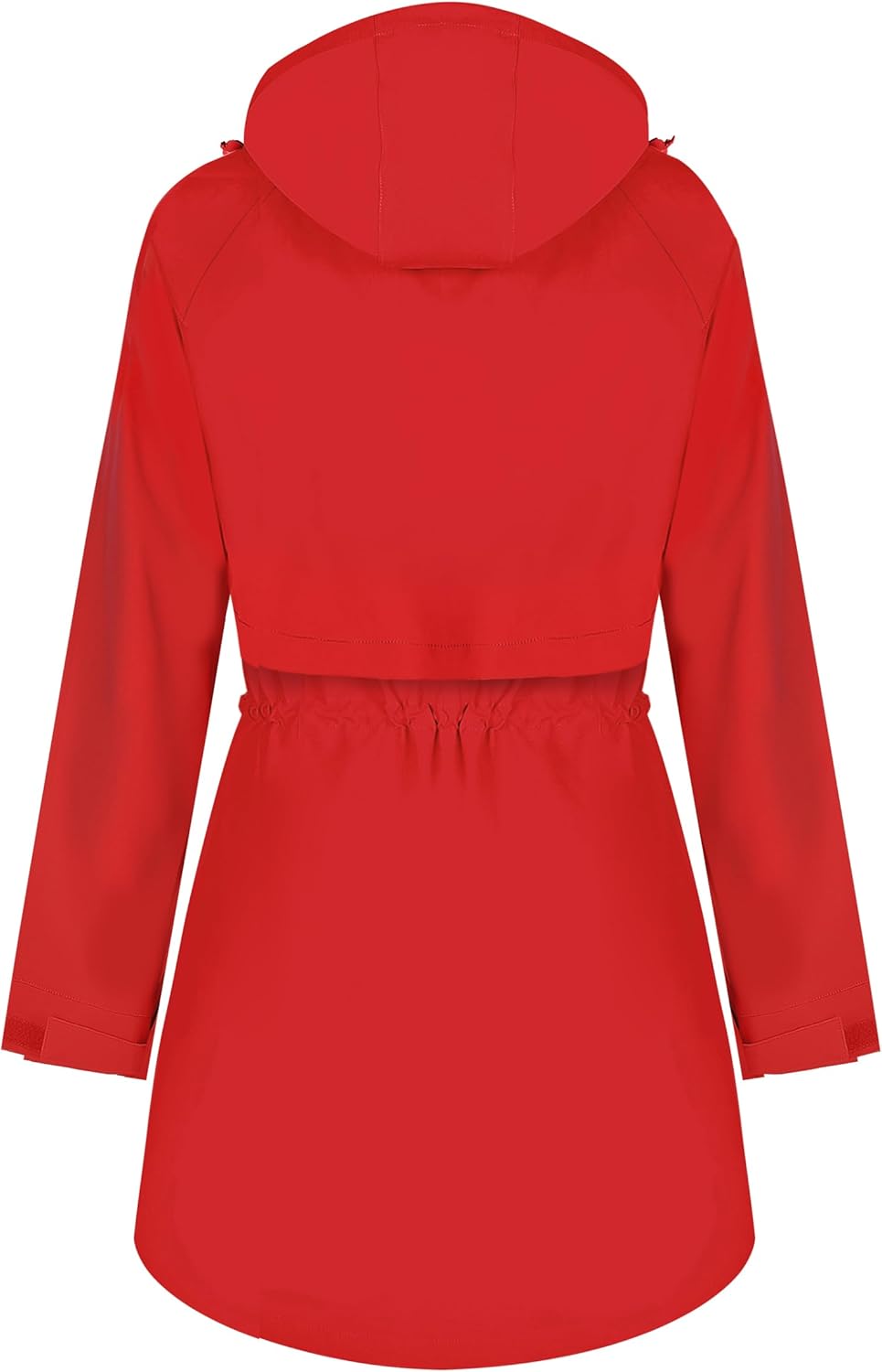 Women Rain Jacket Waterproof Raincoat with Hood Breathable Long Windbreaker Trench Coat S-3XL - Image 3