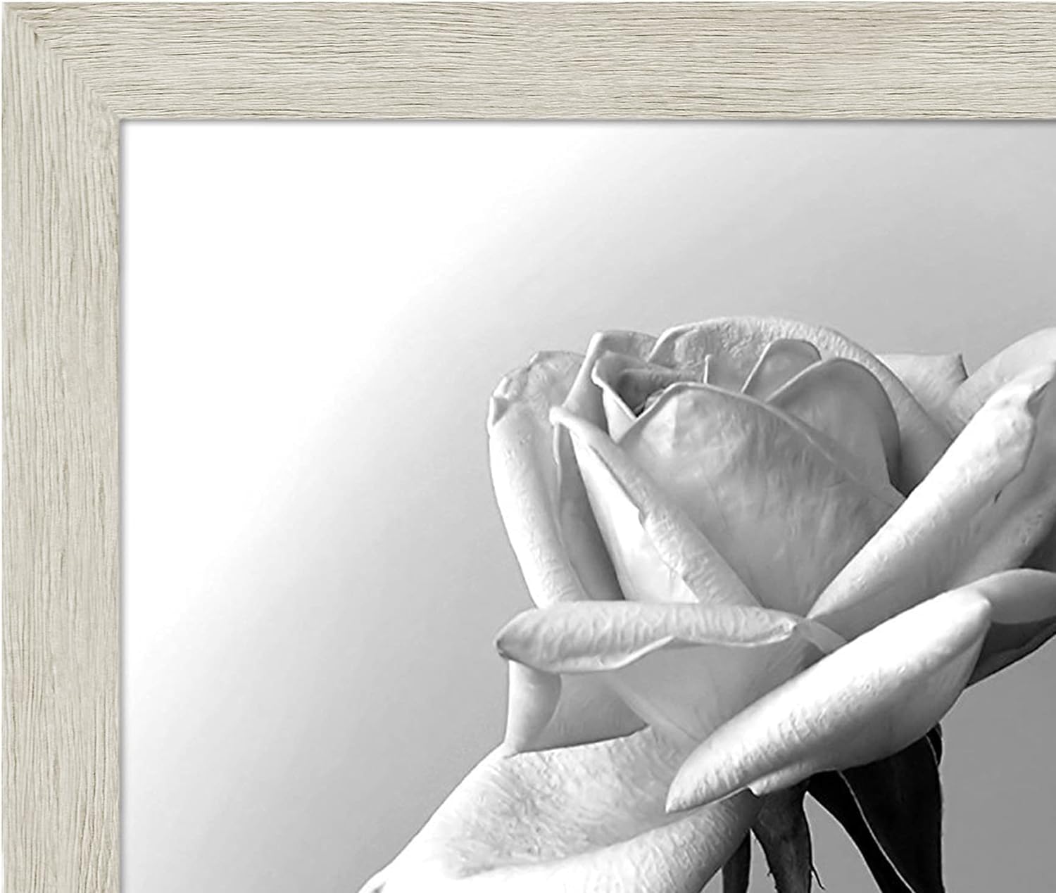 Americanflat Cornice per poster in legno chiaro, 12 x 18 cm, in legno composito con plexiglass lucido, formato orizzontale e verticale da parete con accessori per appendere inclusi