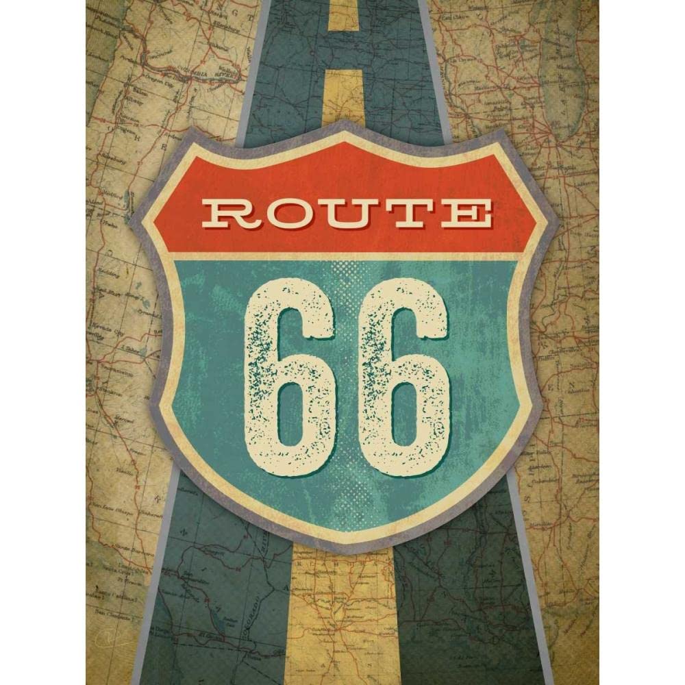 ArtDirect Route 66 11x14 UnFramed Art Print Poster Ready for Framing by Pulve, Renee