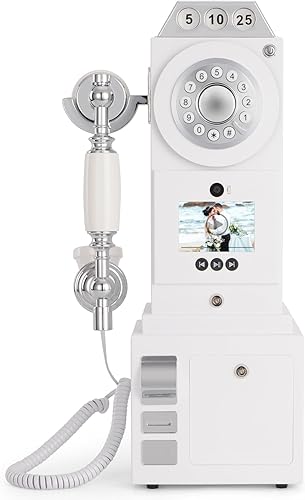 Miniatura 8 de UKBW Libro de invitados de audio de video, teléfono de boda, graba mensajes de audio de video personalizados, conserva tus ocasiones especiales