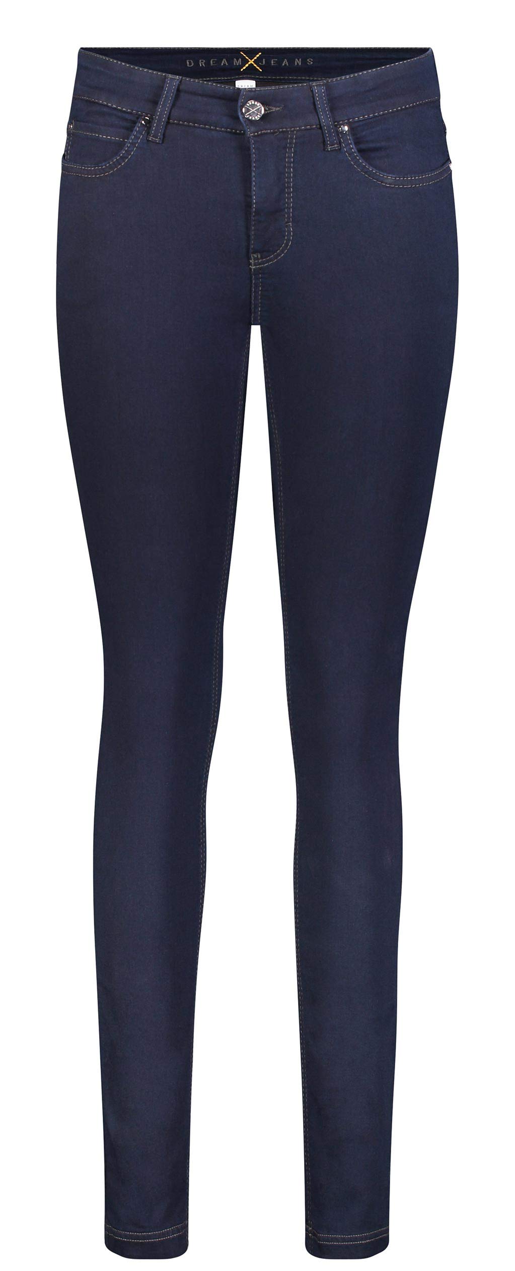 MAC Jeans Women's Dream Skinny Slim Jeans, Blue-Blau (Dark Rinsewash D801), 38W x 30L