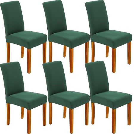 Coprisedie Elasticizzati Per Sgabelli Da Bar Con Schienale | Fodere Morbide Per Cucina E Reception | 1/2/4/6 Pezzi - 6