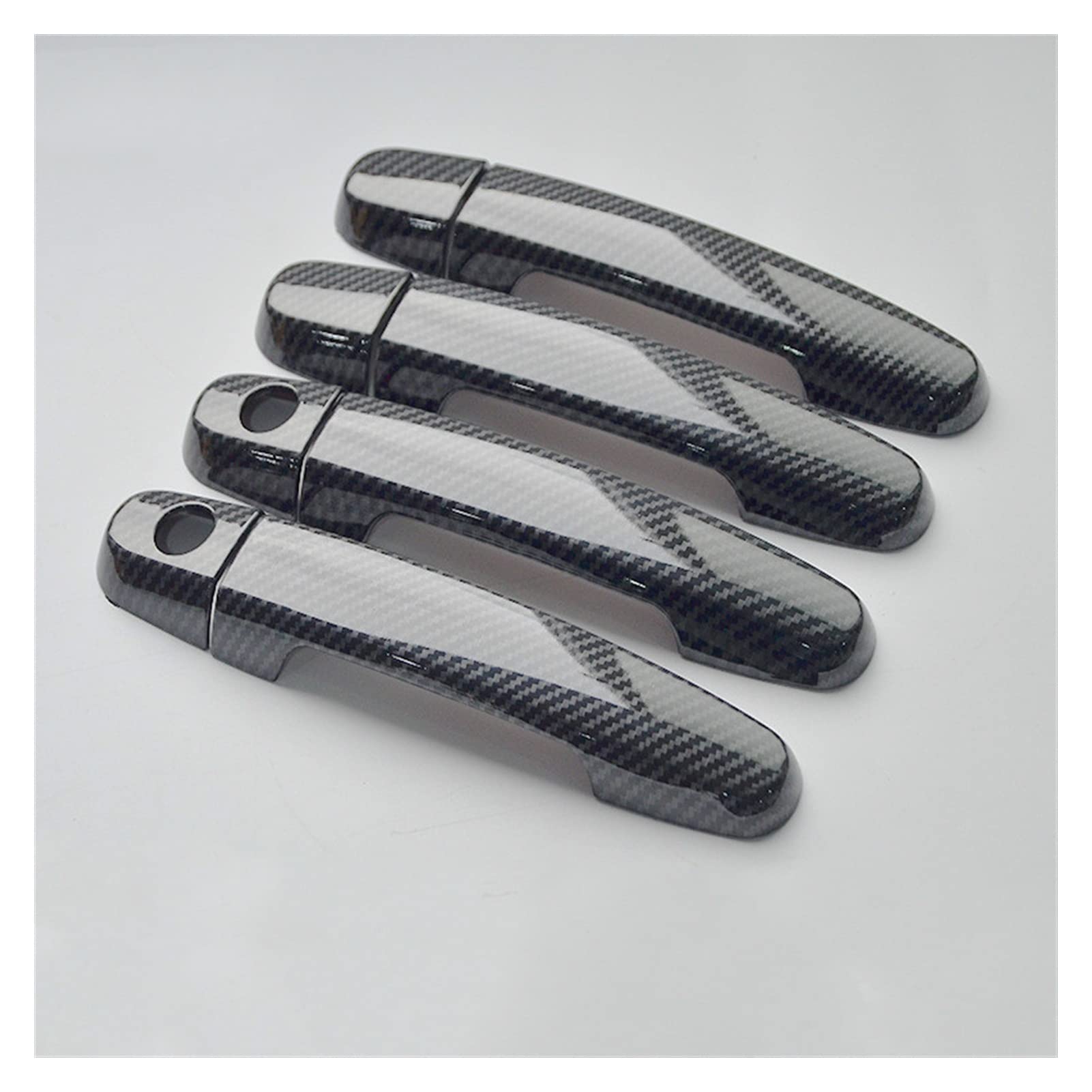 Fahbstr 4 Exterior Door Handle Cover For Allion Premio T240 2001-2006 Chrome Carbon Fiber Car Door Handle Cover Trim Styling Accessories Overlay Sticker(4)