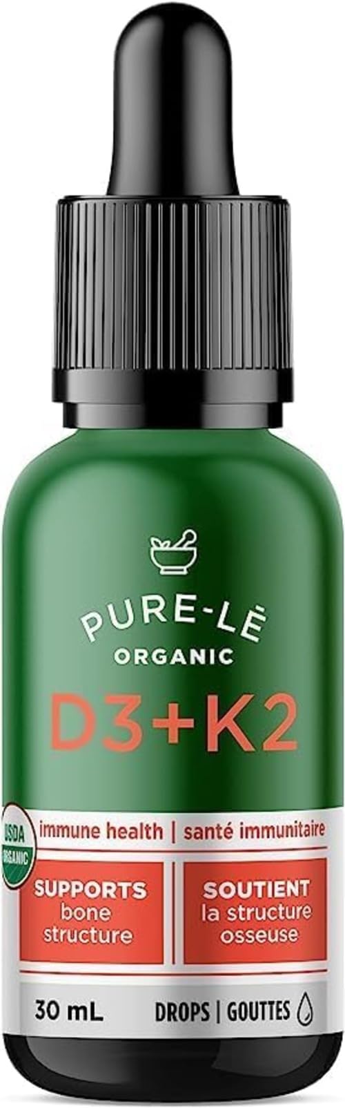 Pure-le Natural Vitamin D3 + K2 Drops for the Whole Family