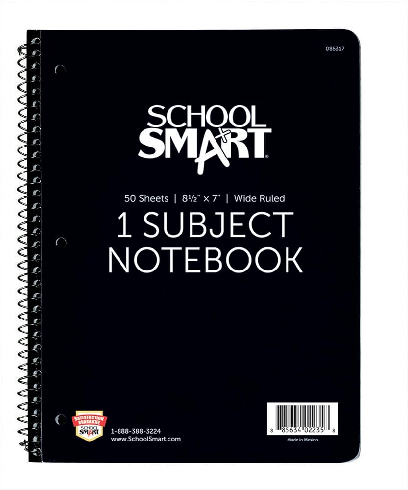 ビジネス・経済 SPIRAL BOOK Amazon.com: School Smart 085317 Spiral Non-Perforated 1
