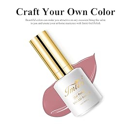 Imtiti Gel Nail Polish, 0.5 Fl Oz Clay Brown Soak Off LED UV Polish for Autumn Winter DIY Nail Art Manicure Salon Kit for Women Girls