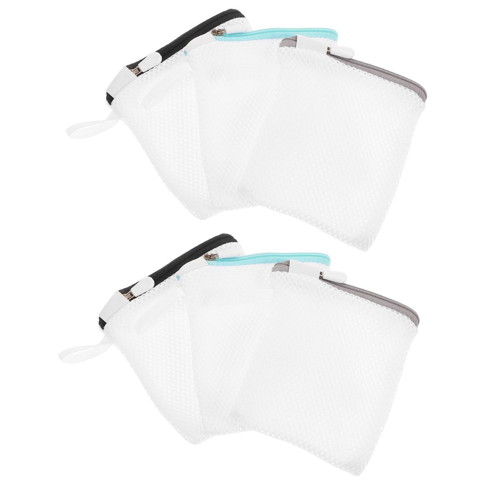 Bolsa de lavandería mini de malla de poliéster resistente y reutilizable de 8 piezas