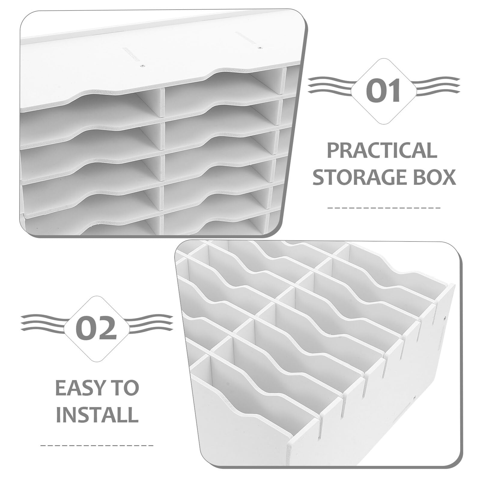 PLAFOPE Organizer da Scrivania con Scomparti per Timbri Porta Cellulare e Telecomando Scaffale Multiuso per Documenti e Materiale Creativo Supporto Resistente per Casa e Ufficio