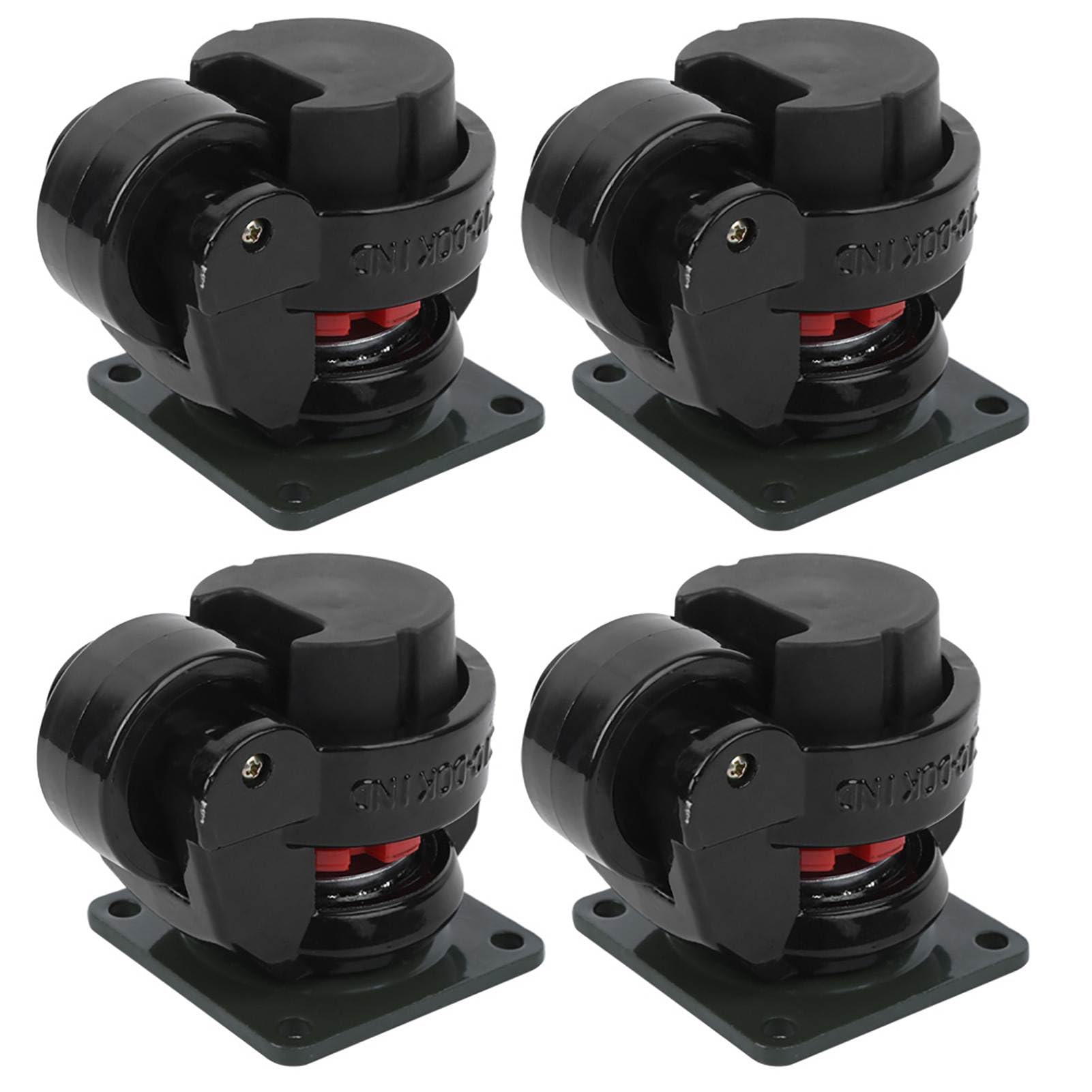 Bamjour Roulettes de Nivellement, Paquet de 4 Roulettes d'établi GD-60F Industrielles Robustes Pieds de Nivellement pour établi, Machine, équipement, étagères