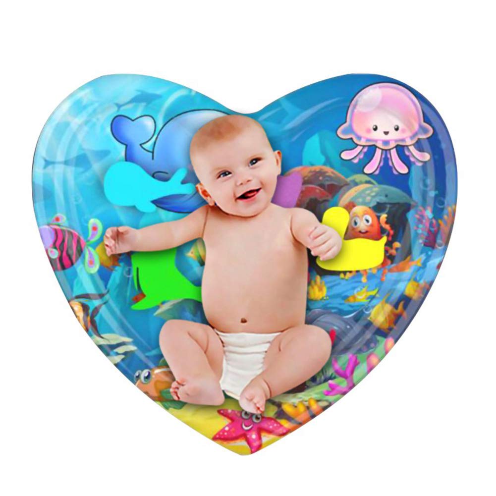 ZLSD Sprinkler Pad for Kids, Small Heart Shaped Inflatable Kiddie Baby Pool, Summer Toys for 1-3 Years Old Baby