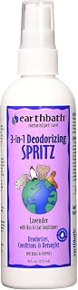earthbath, Lavender 3-in-1 Dog & Puppy Deodorizing Spritz - Dog Odor Eliminator for Strong Odor, Cruelty-Free Cologne, Wash Spray, Made in USA, Bathing Supplies - 8 Oz (1 Pack)