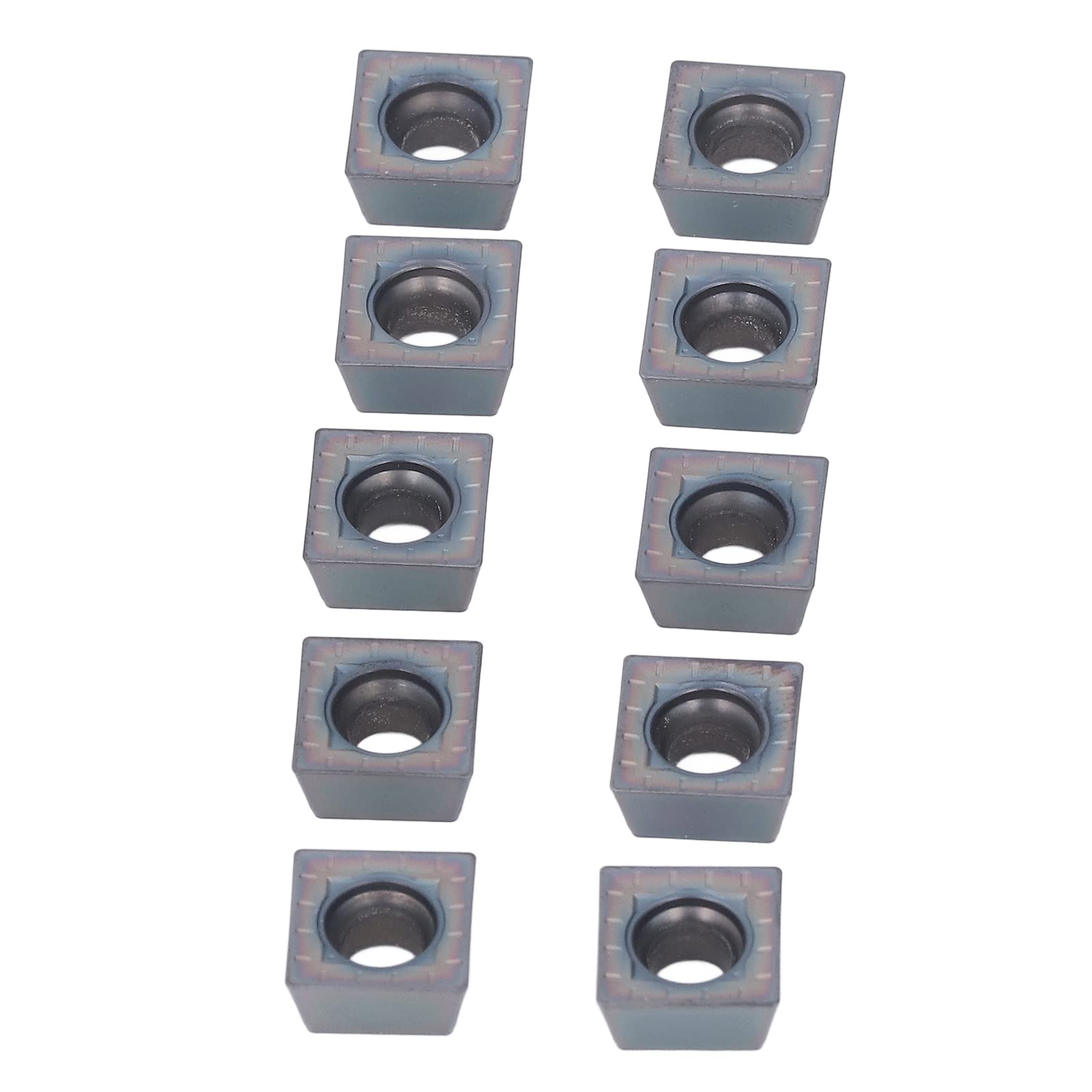 10 pezzi inserti per tornitura in metallo duro Frese per lavorazione del legno ad alta efficienza Lame CNC rivestite per la lavorazione del legno e dei metalli Confezione d