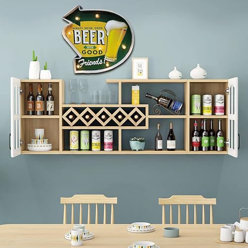 Retro Beer Signs Acoiay, Metal Light Bar Signs, Hanging Home Bar Decorations Art Wall, For Man Cave, Kitchen, Living Room, Coffee Bar, Home, Garage, Room, Bedroom, Battery Operated 12.2X12.2 Inch #TOP4