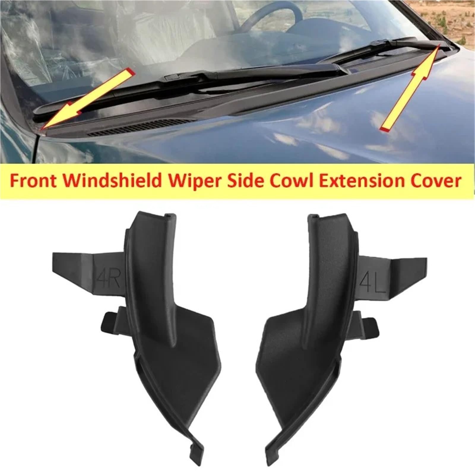 Wycieraczka szyby przedniej (1 para) do Toyota Land Cruiser Prado Series 120 LC120 (2003-2009) - Front Side Wiper Trim
