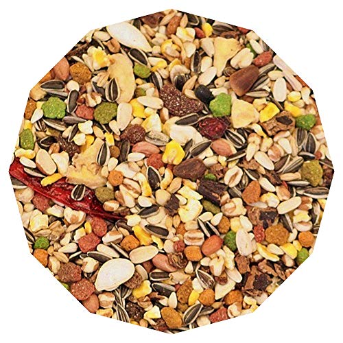 Image of The Birds Company Cuttlefish Bone, Bird Calcium for Finches, Budgies, Conures, Lovebirds, Cockatiels & Seed Blend of 9 Grains & Nuts, with Spirulina & Cuttlefish Bone, Bird Food for Love