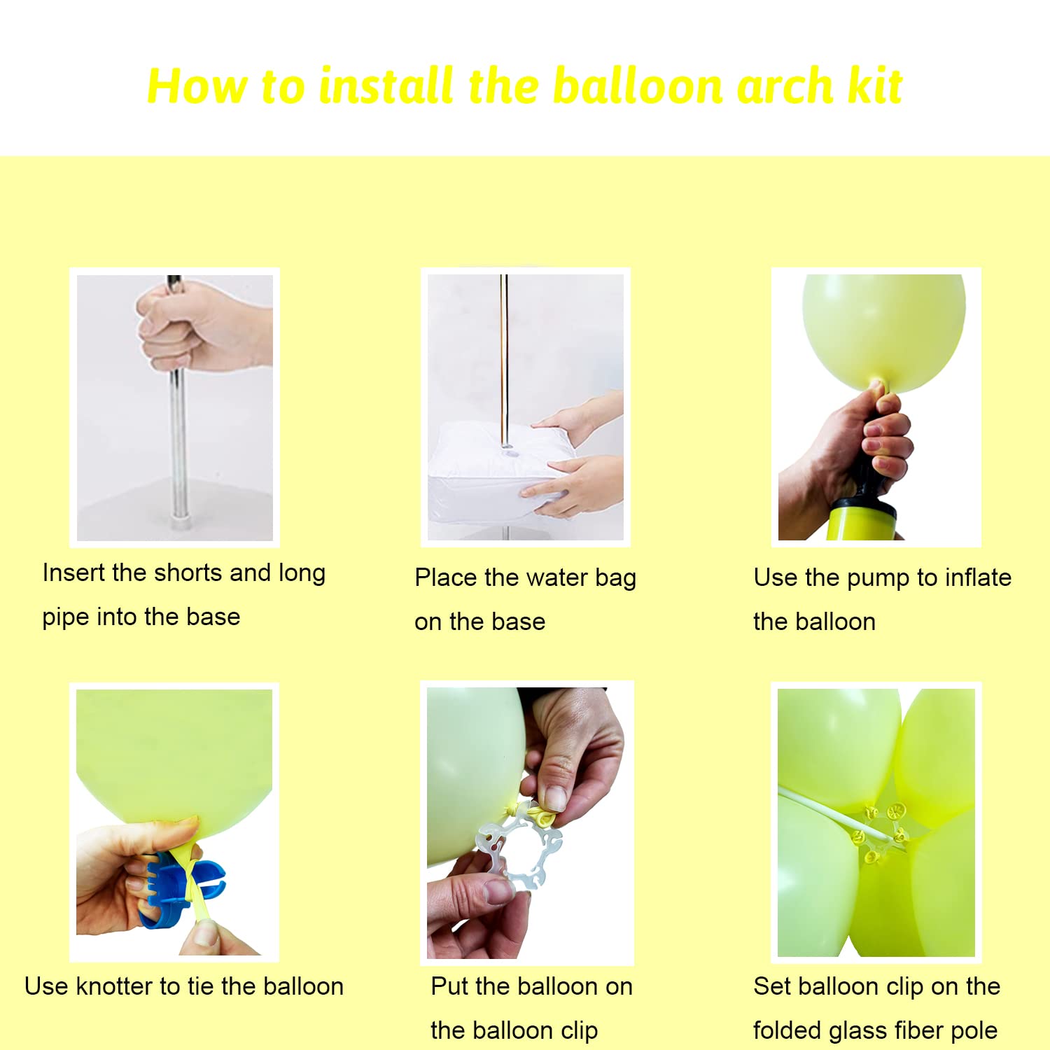 CZCPARY Arco Palloncini Struttura, Kit Arco Semicircolare, Struttura per Palloncini con Base, 2,7m Arco Palloncini per Matrimoni/Compleanni, adatto per feste, Natale