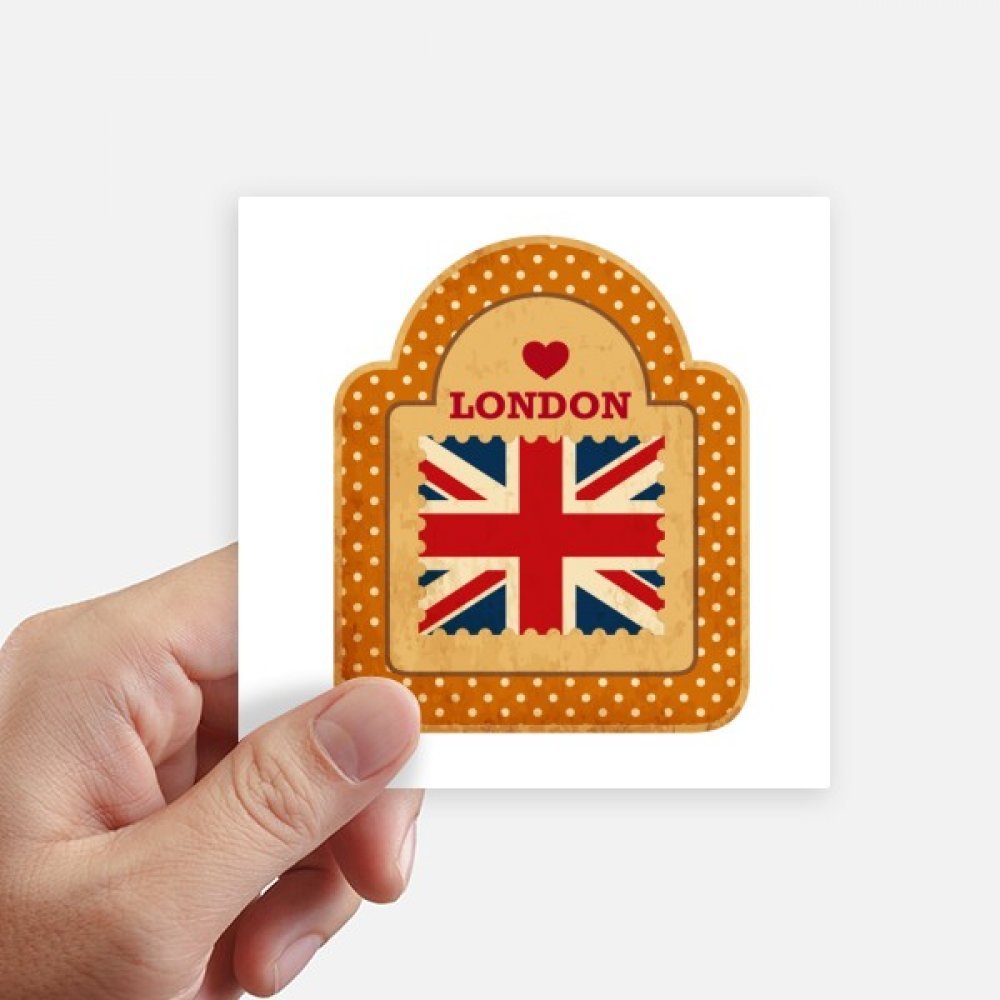Sticker Union Jack Londres 10CM idéal pour décorer une moto ou une valise de voyage