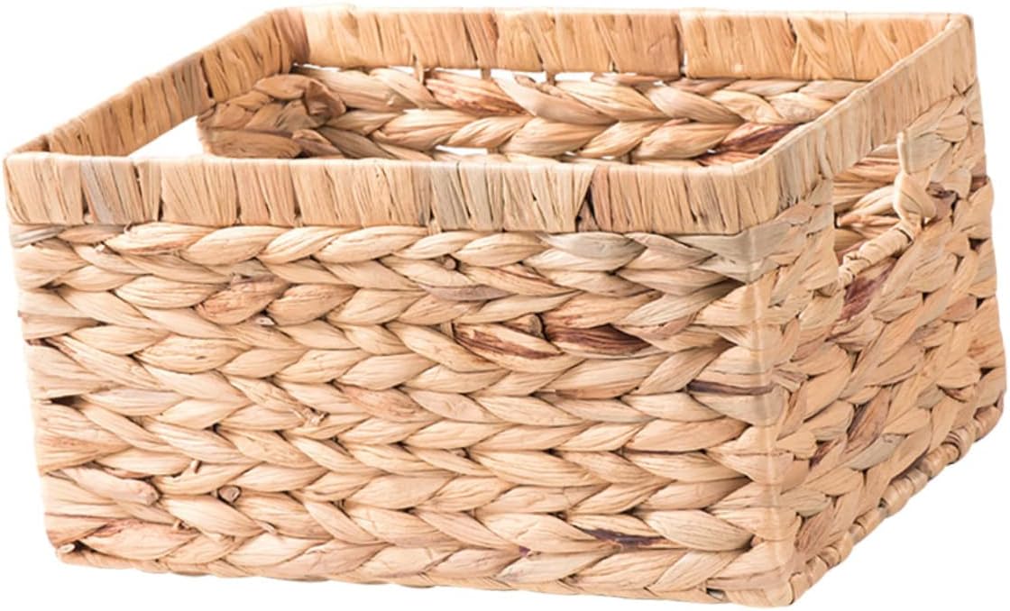 Household Woven Storage Basket for Clothes Multi-functional Organizer for Bedroom Nursery and Office Handcrafted Natural Design for Home Decor and Sundries Storage