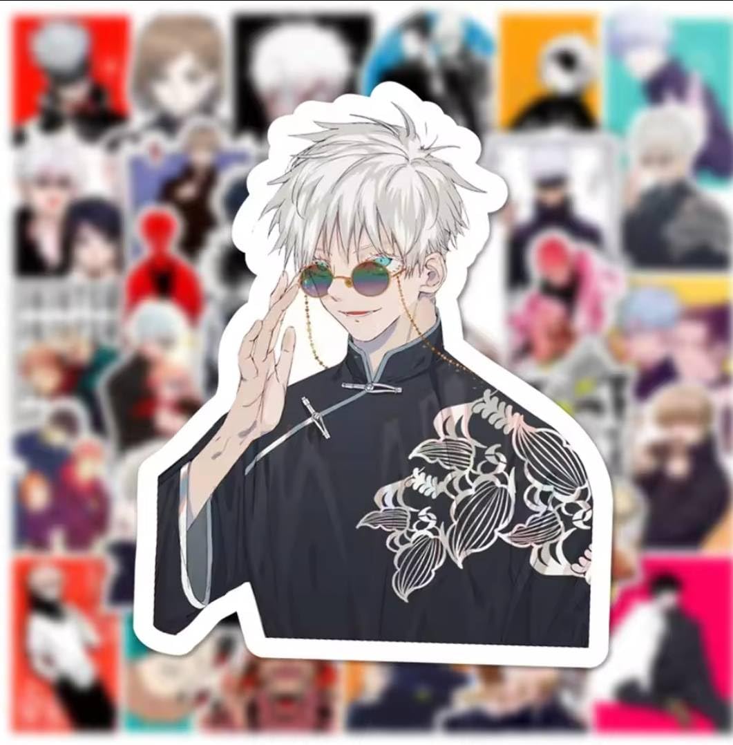 Amazon.co.jp: 呪術廻戦 ステッカー 50枚セット, アニメキャラクター