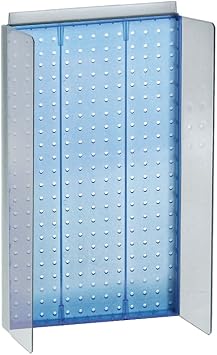 Azar Displays 700355-BLU 13.75" W x 22" H Pegboard Powerwing in Translucent Blue