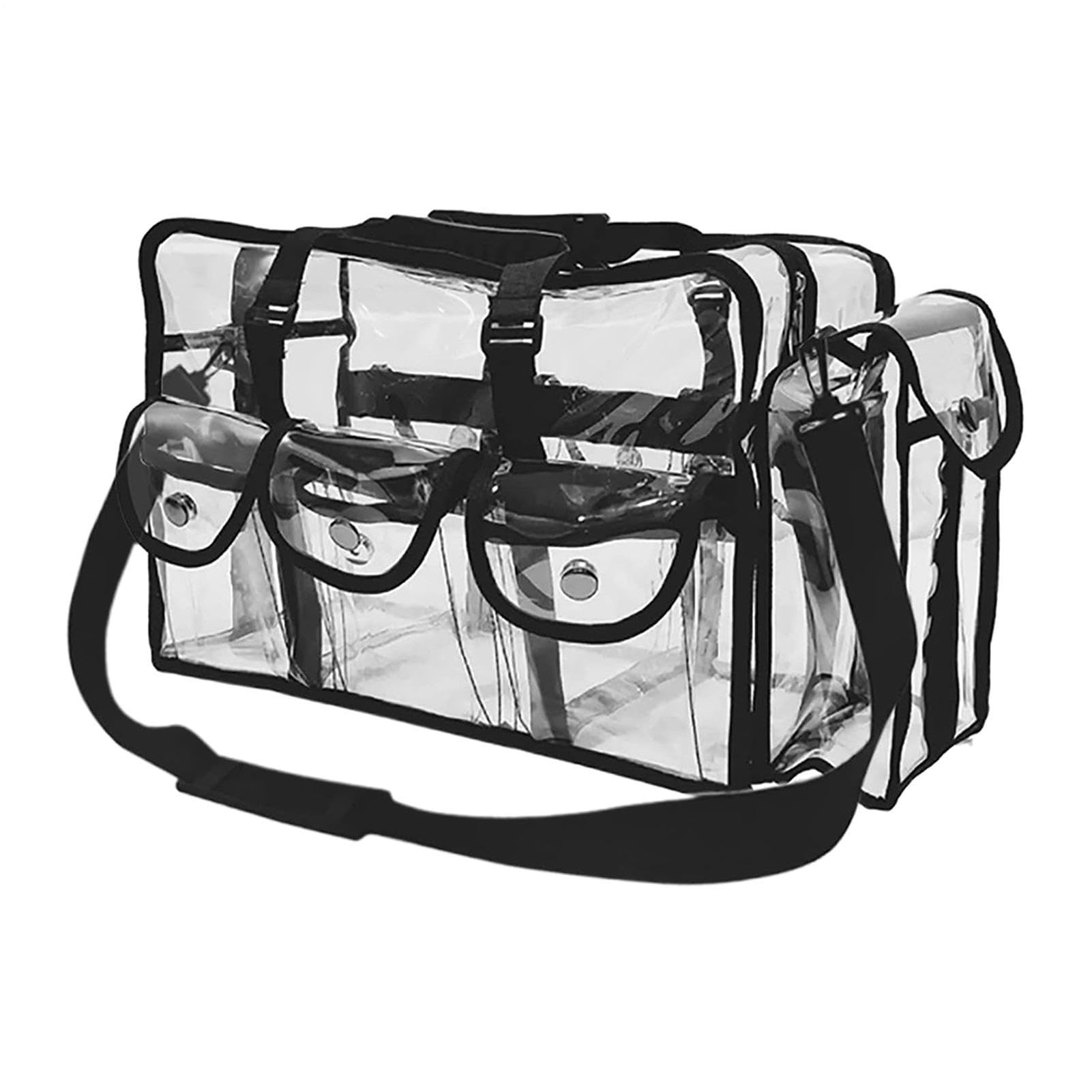 Trousse de Transparente avec Fermeture Éclair Grand Sac Tote Transparent