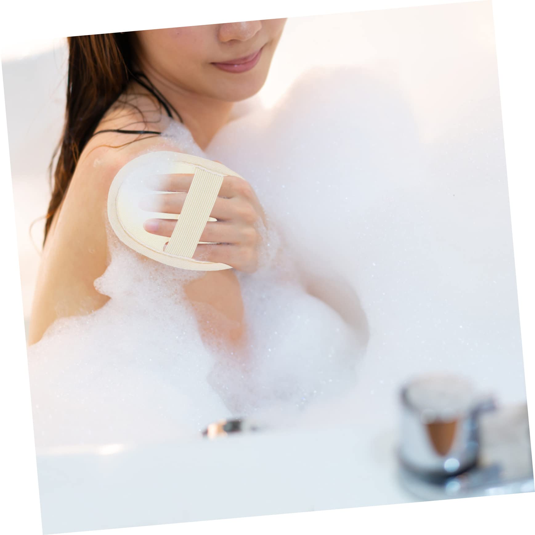 FRCOLOR 12 toallas de baño de luffa, esponja de baño para el cuerpo, esponja de baño de aire para el cuerpo, esponjas faciales para hombre, exfoliante de espalda, bola de baño, poliéster, algodón,
