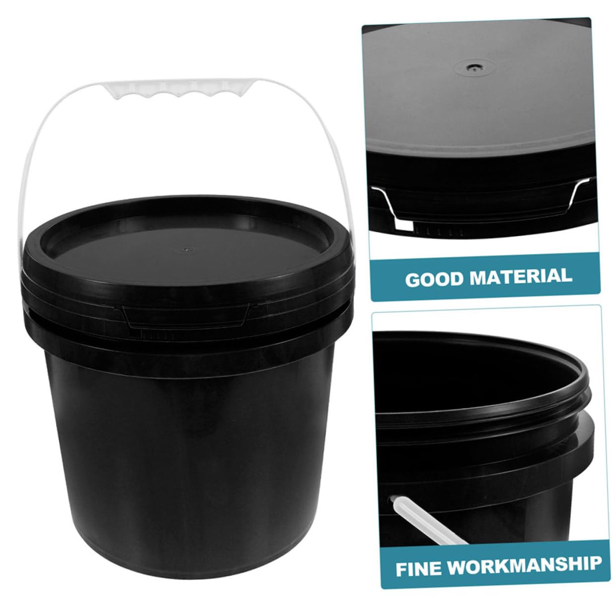 Angoily Cubo De Pintura De Plástico Tapa Sellada para Almacenamiento De Pintura y Pigmentos Contenedor Versátil para Uso Doméstico y Proyectos De Manualidades