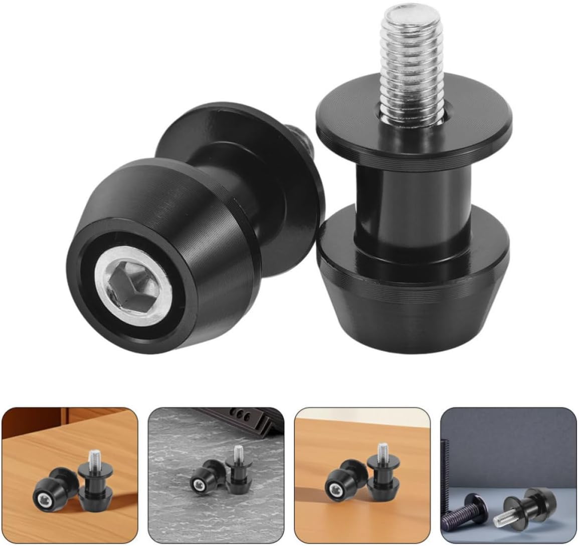 2pcs Motorcycle Swingarm Screw Stand Aluminum Alloy Replacement Swing Arm Spools Sliders with Versatile Compatibility and Easy Installation for Motorcycles