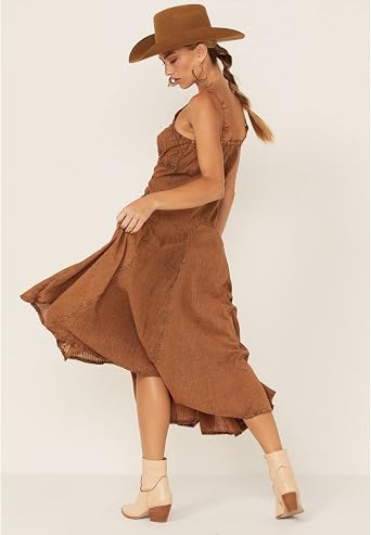 Scully Copper Spaghetti Strap Long Womens Dress HC62