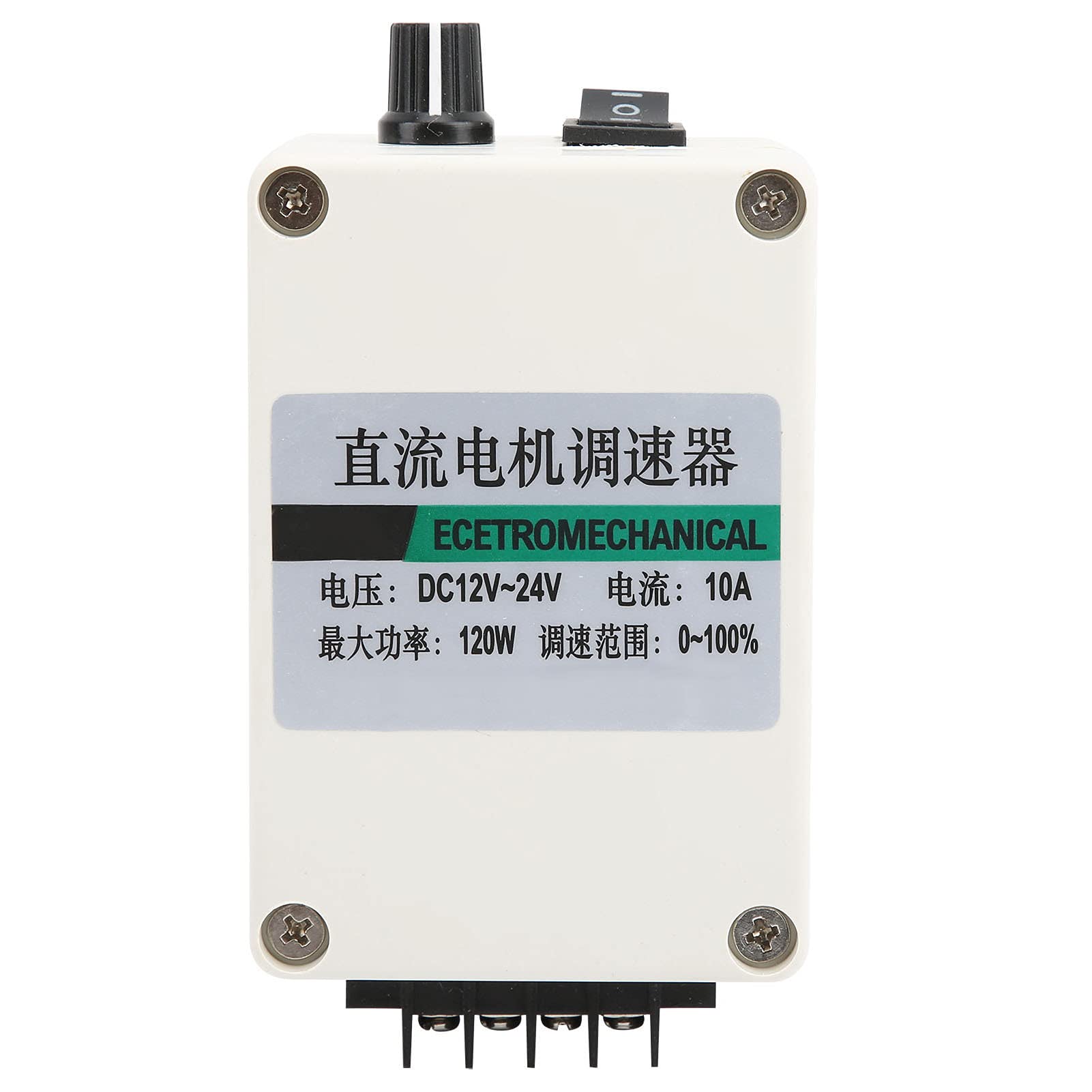 Jeanoko Motor Reductor de CC, Velocidad Ajustable de 12 V de Alto par