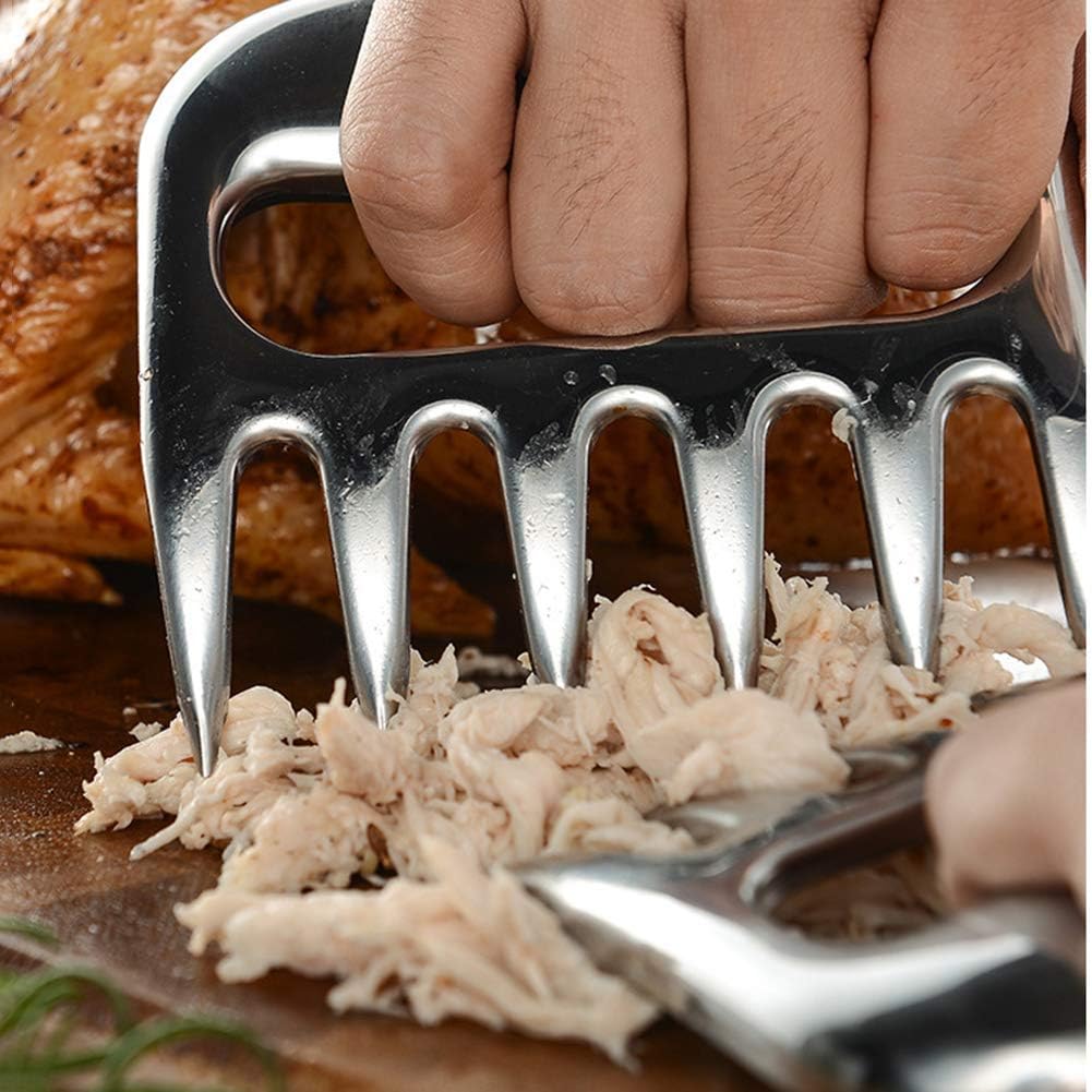 HERCHR Garras de Cerdo extraídas, Garras de Carne de Acero Inoxidable para triturar, Tirar, entregar, Servir, Cerdo, Pavo, Pollo, Barbacoa, Parrillas y Accesorios para Fumar