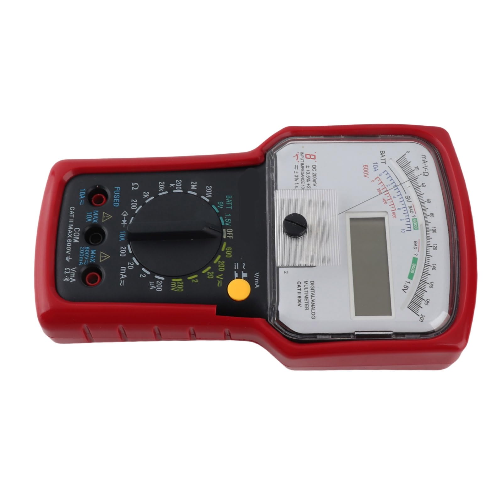 KT7030 Multimetro digitale analogico Alta sensibilità Tester elettrico multifunzione a doppio display ad alta precisione per elettricisti professionisti Ingegneri Appassionati di