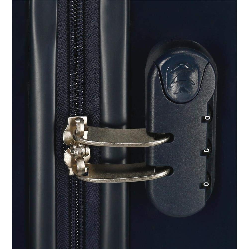 Marvel Spiderman Action Valise Trolley Cabine Bleu 37x55x20 cms Rigide ABS Serrure à combinaison 34L 2,6Kgs 4 roues doubles Bagage à main