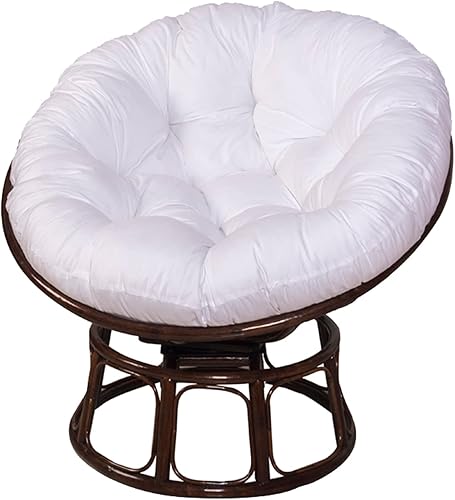 Miniatura 9 de YWBXSHKD Almohadillas colgantes para silla de hamaca de huevo de 236 x 236in cojín redondo para silla Papasan solo cojín suave cómodo transpirable