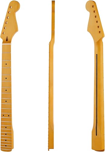 Guitarra Cuello 22 Traste ST Maple Fretboard Guitarra Cuello Guitarra DIY Piezas Reemplazo