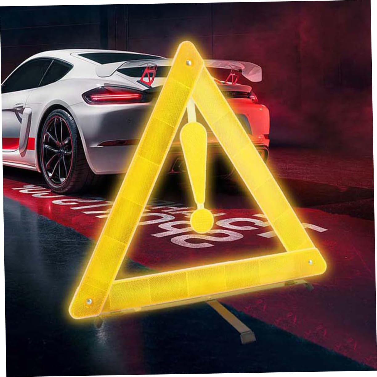 Marco de advertencia triangular, señal triangular para coche, señal de carretera, triángulos de emergencia