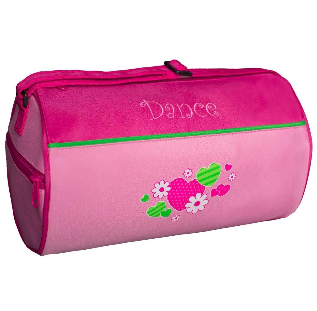 Sassi DesignsHearts and Flowers Small Roll Duffel Bag Size: Small 7" x 12"
